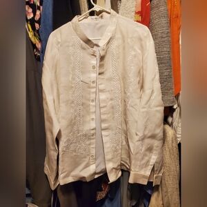 Filipino Barong Embroidered Men's Special Occasion